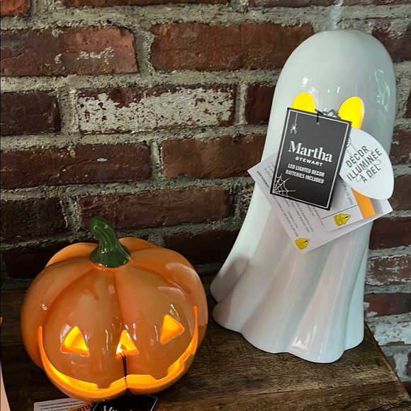 Martha Stewart White and Orange Halloween Decor Accents - Picture 3 of 7